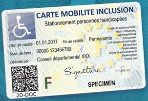 Carte Mobilité et Inclusion mention Stationnement dite CMI S 