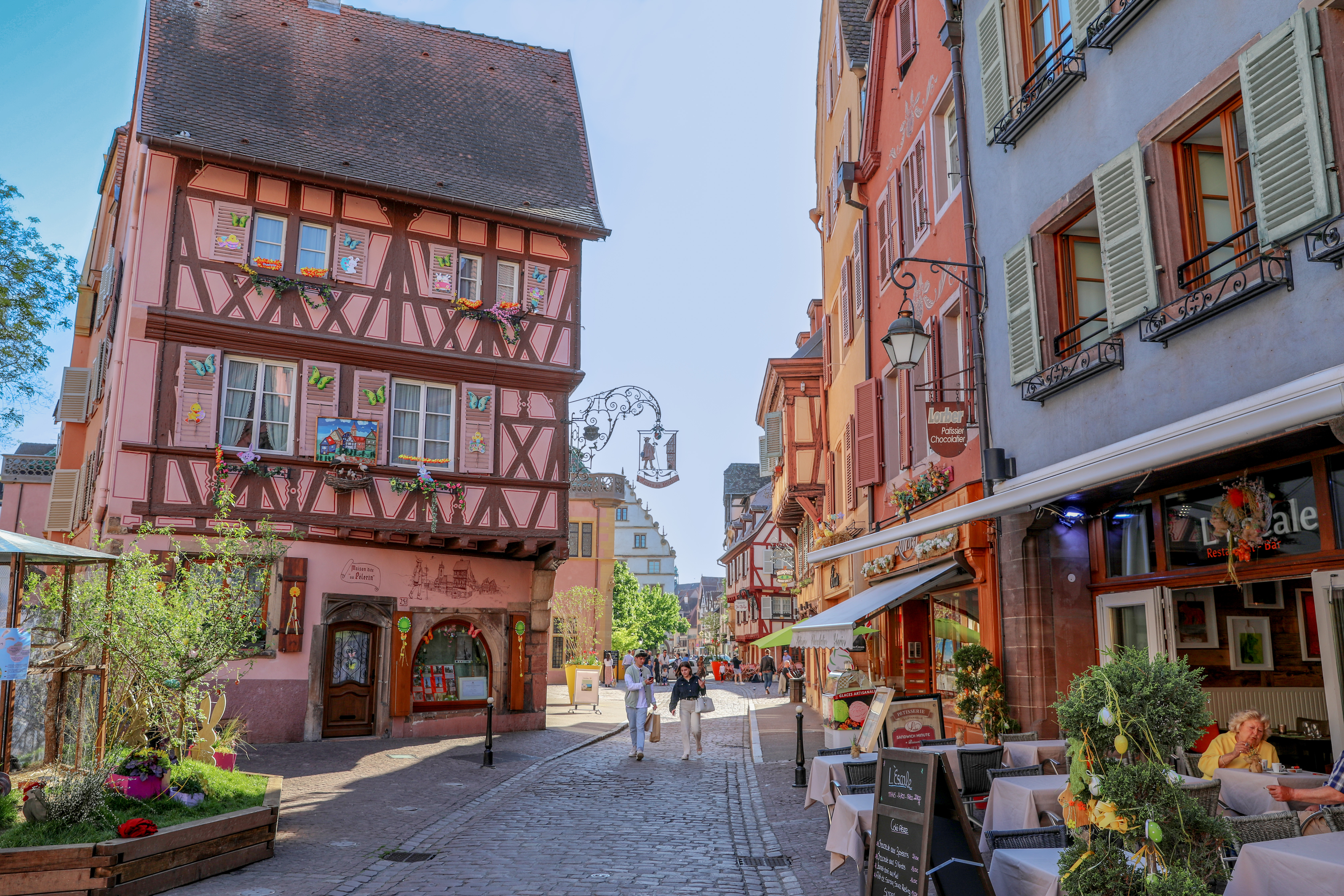 La grand'rue à Colmar