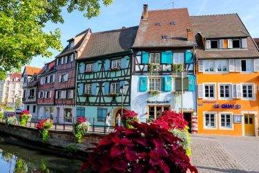 Le quai de la poissonerie / le marché couvert - Colmar